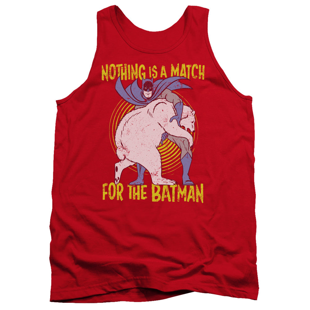 Batman - Bear Wrastling Adult Tank Top