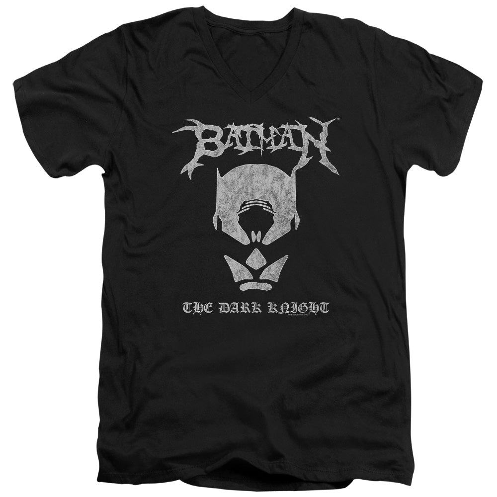 Batman - Black Metal Adult Slim Fit V Neck Cotton product image 1