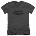 Batman - Newsprint Logo Adult Slim Fit V Neck Cotton product image 1