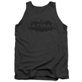 Batman - Newsprint Logo Adult Tank Top