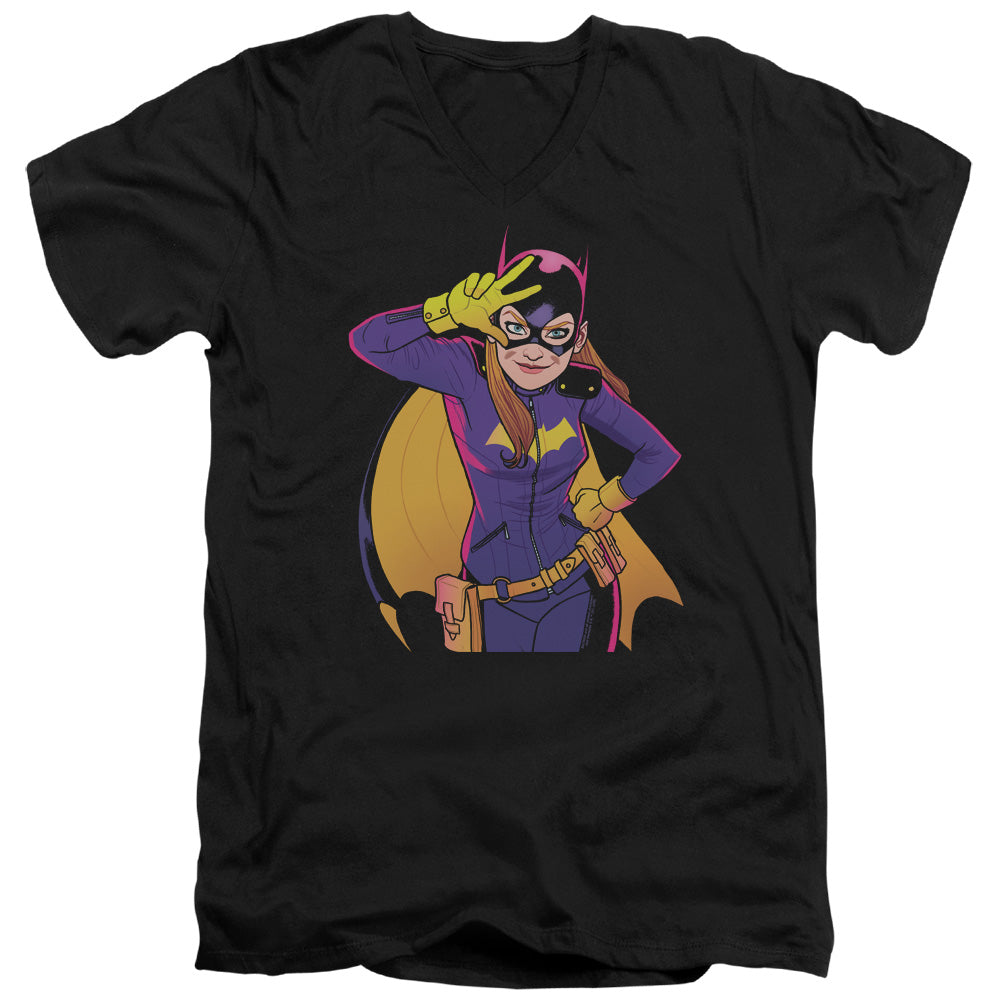 Batman - Batgirl Moves Adult Slim Fit V Neck Cotton product image 1