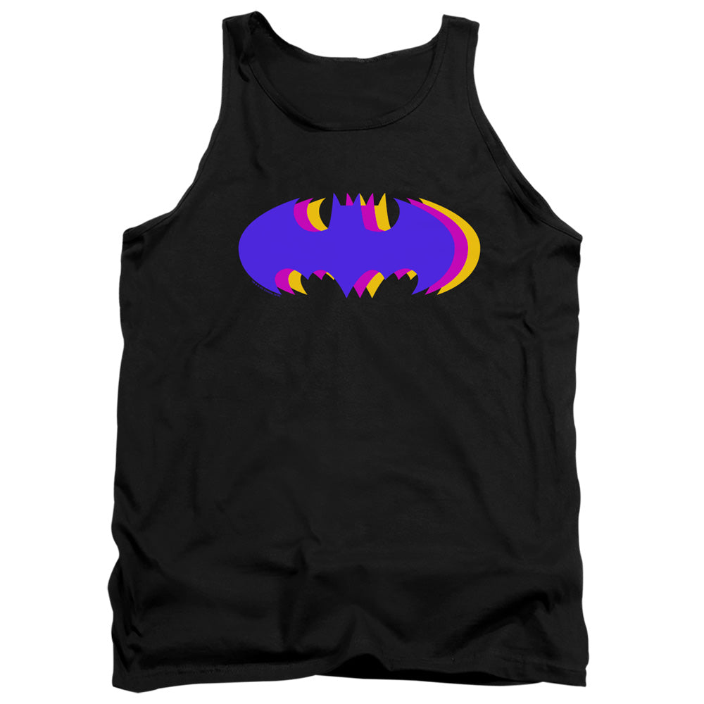 Batman - Tri Colored Symbol Adult Tank Top
