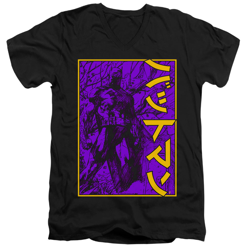 Batman - Big Framed Kanji Adult Slim Fit V Neck Cotton product image 1