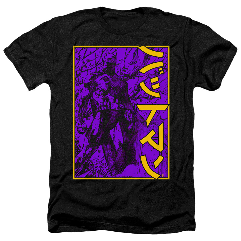 Batman - Big Framed Kanji Adult Regular Fit Heather Short product image 1
