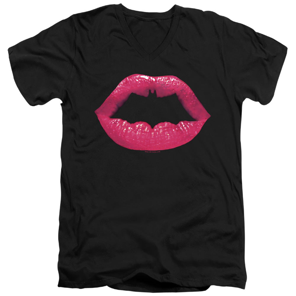 Batman - Bat Kiss Adult Slim Fit V Neck Cotton product image 1