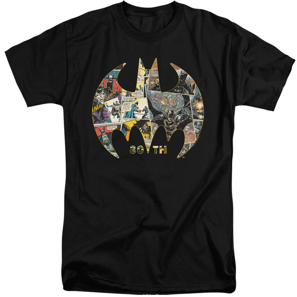 Batman - 80Th Shield Adult Tall Fit Short Sleeve product image 1