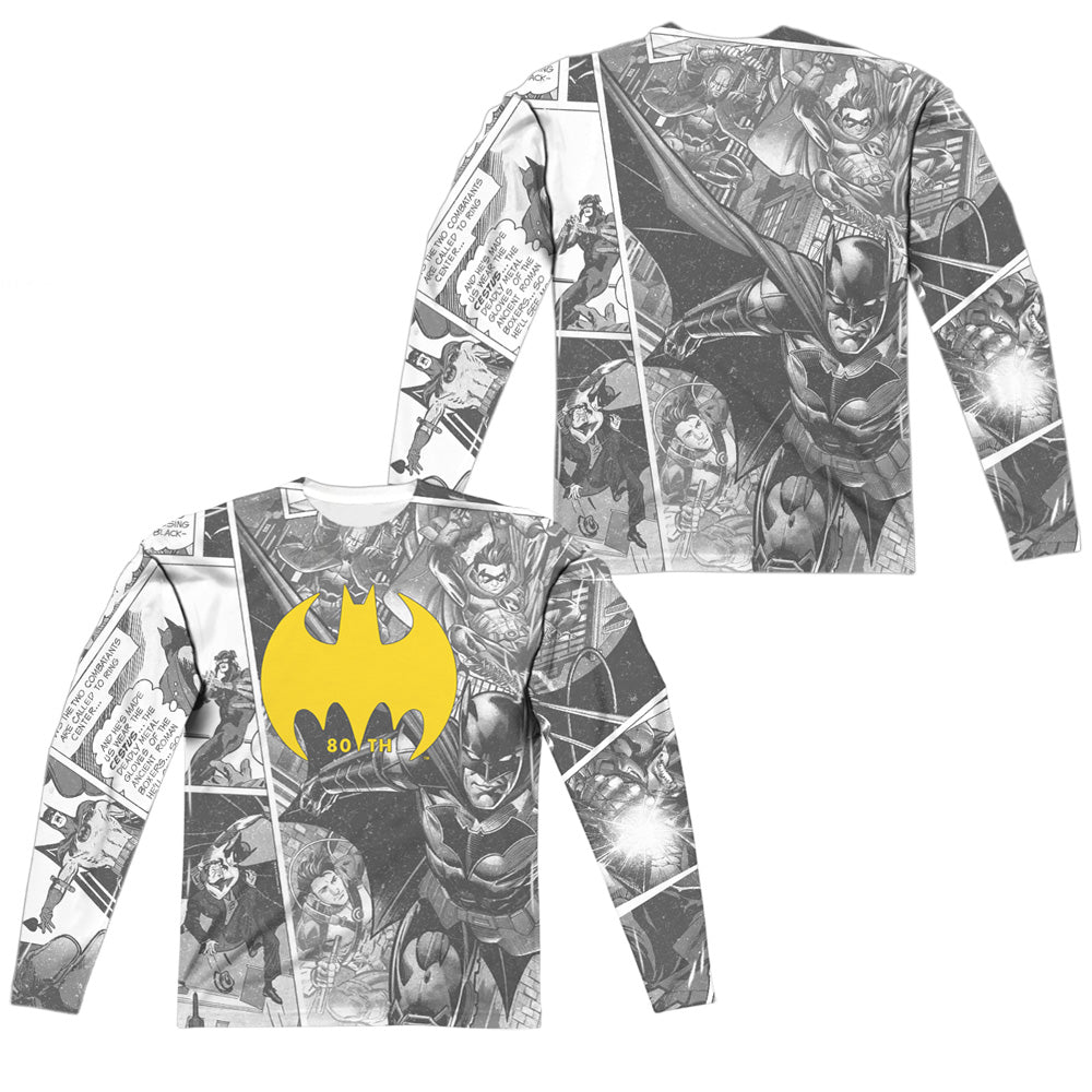 Batman - Collage (Front - Back Print) L - S Adult Poly Crew product image 1