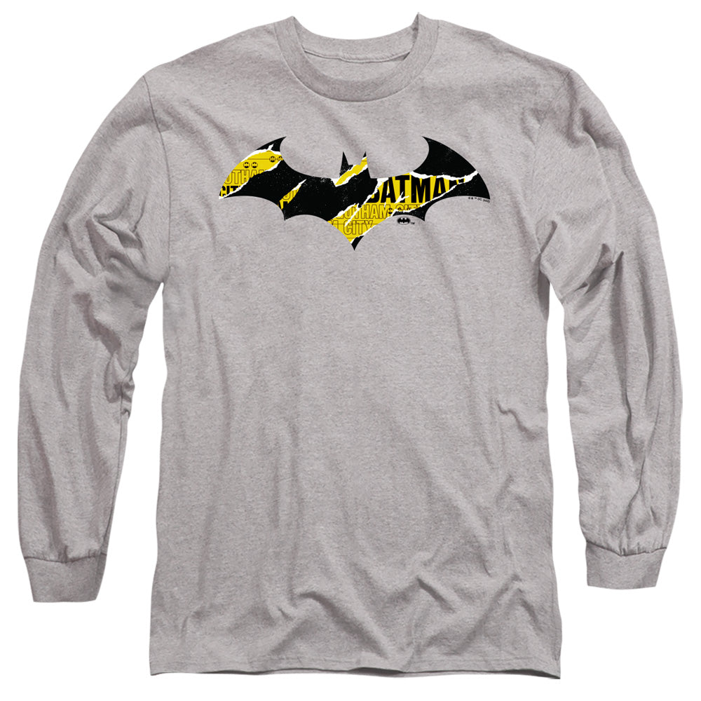 Batman - Torn Gotham Logo Adult Long Sleeve product image 1