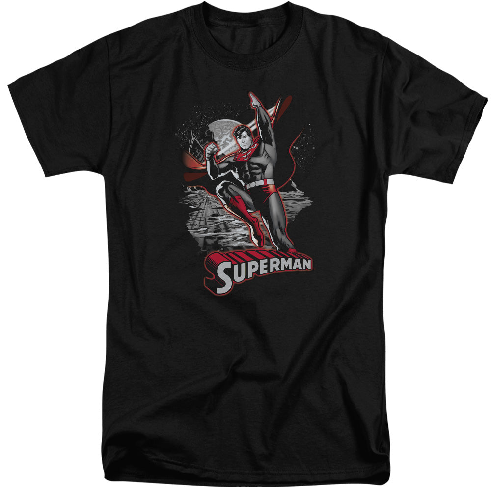 JLA - Superman Red & Gray Adult Tall Fit Short Sleeve product image 1