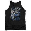 JLA - Galactic Attack Nebula Adult Tank Top