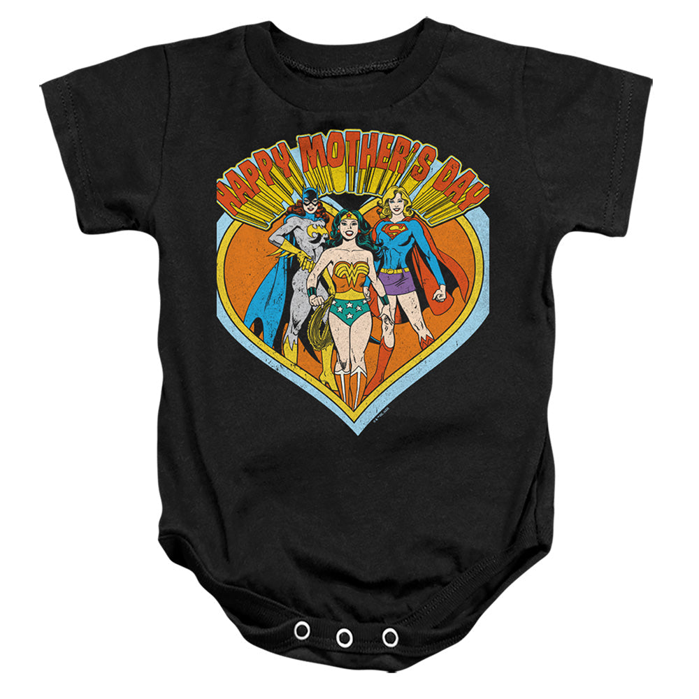 Justice League - JLA Mothers Day Heart Infant Snapsuit