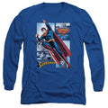 JLA - Superman Panels Adult Long Sleeve product image 1