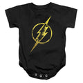 Justice League - Flash Eroded Bolt Infant Snapsuit