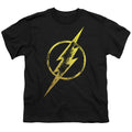 Justice League - Flash Eroded Bolt Youth Short Sleeve product image 1