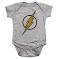 Justice League - Flash Muted Color Bolt Infant Snapsuit