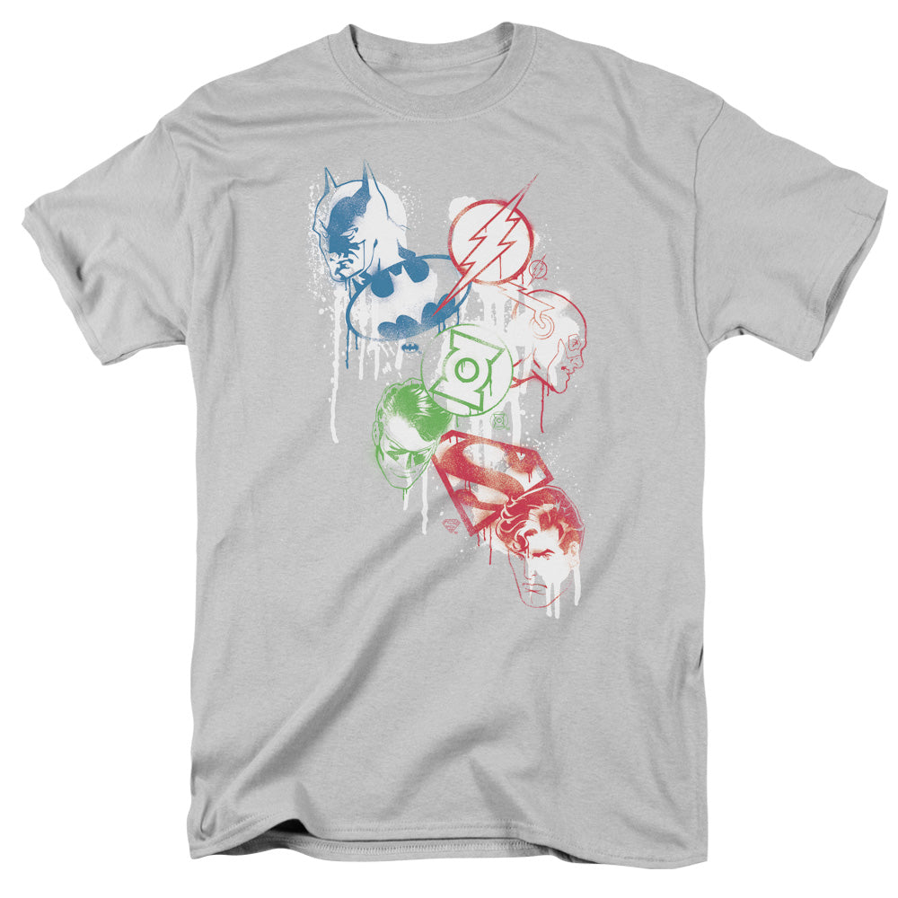 JLA - Splatter Icons Adult Regular Fit Short Sleeve product image 1