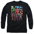 JLA - Justice League Panels Adult Long Sleeve product image 1