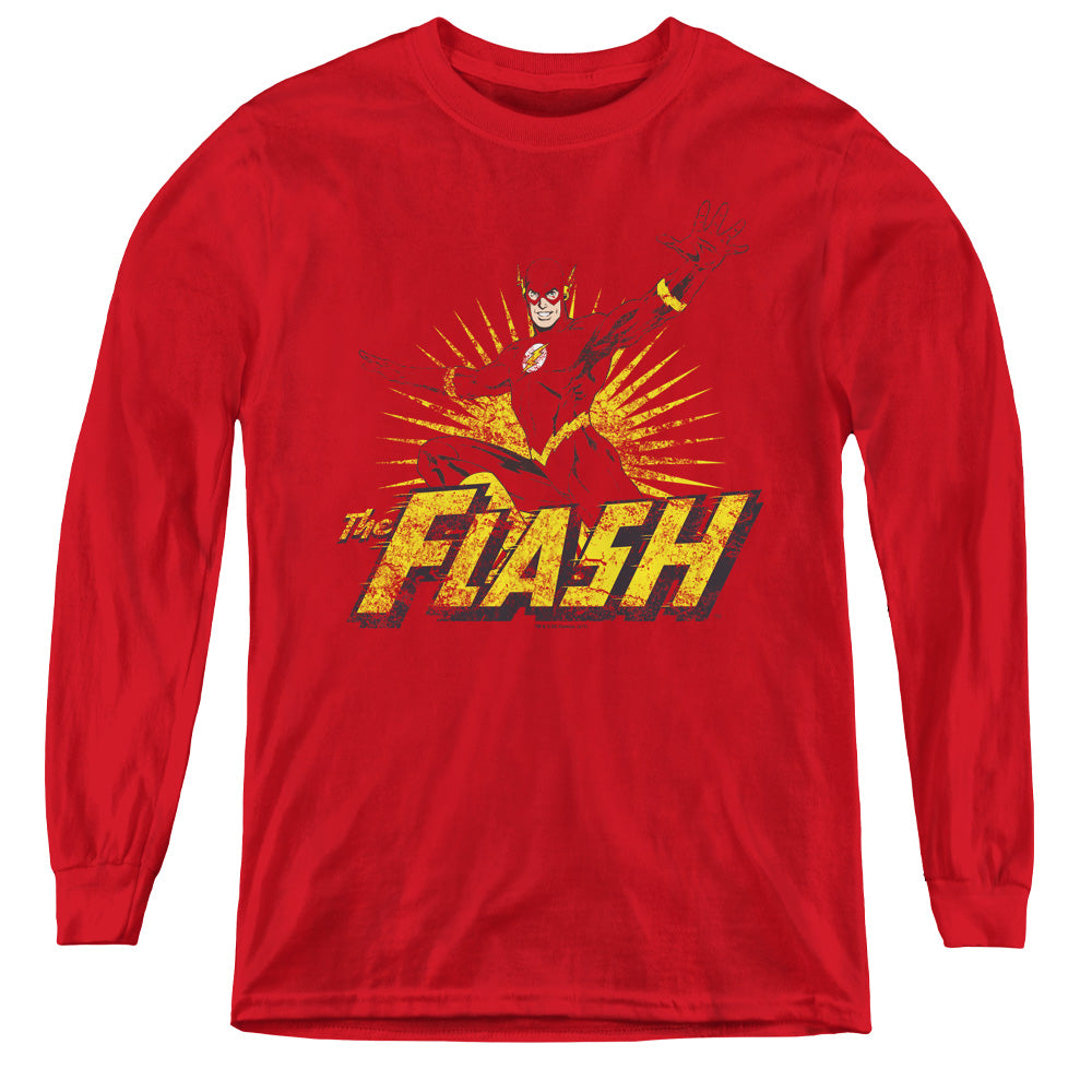 JLA - Flash Rough Distress L - S Youth product image 1