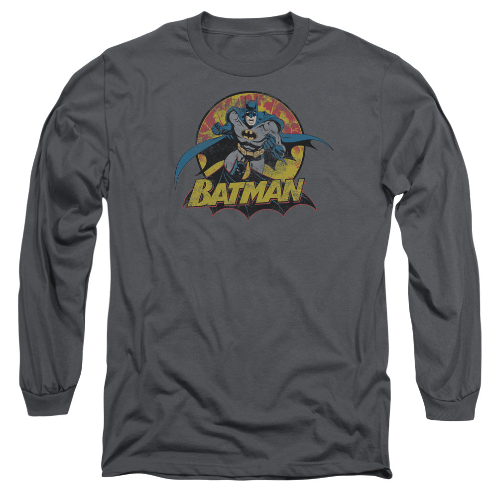 JLA - Batman Rough Distress Adult Long Sleeve product image 1