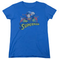 JLA - Superman Rough Distress Women's Short Sleeve product image 1