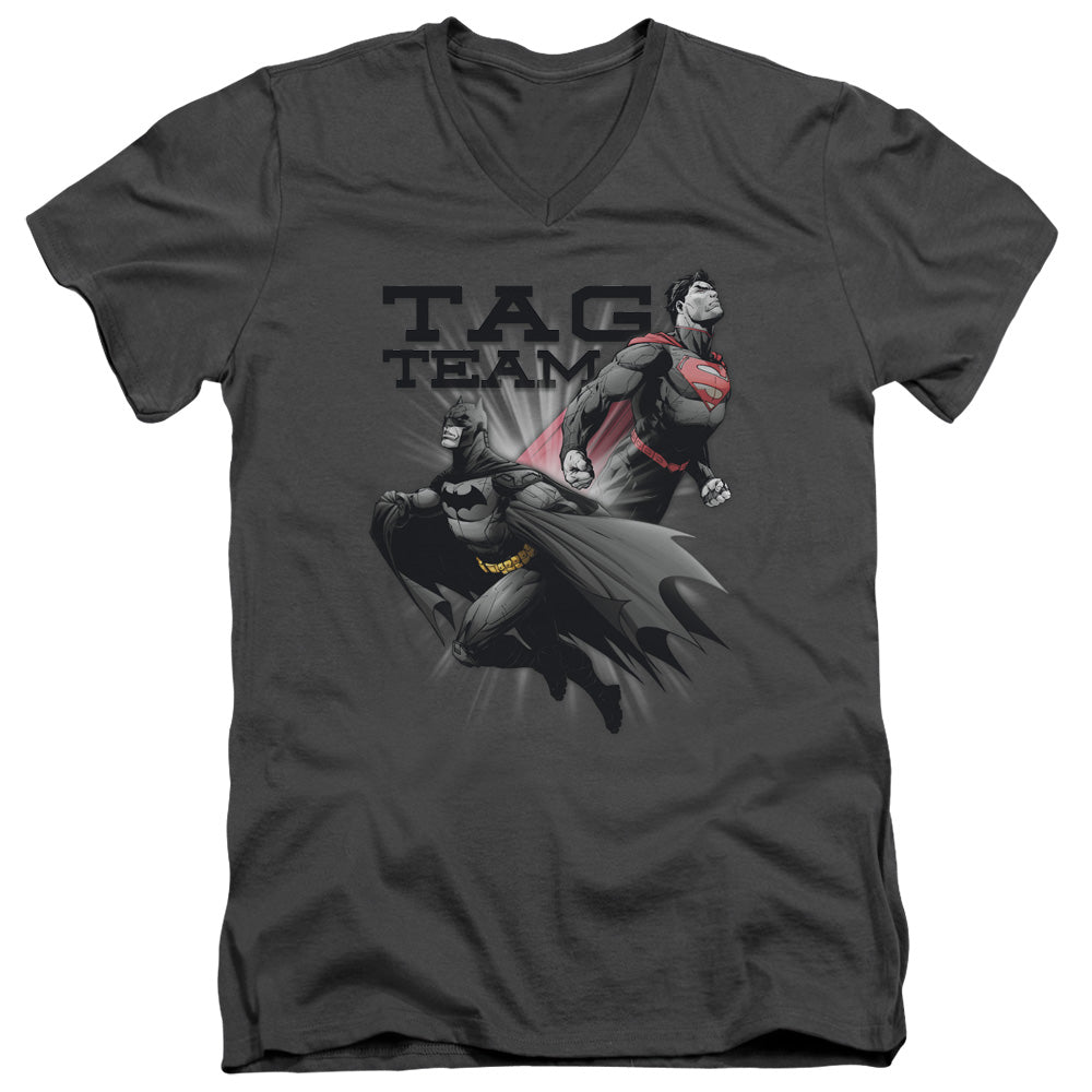 JLA - Tag Team Adult Slim Fit V Neck Cotton product image 1
