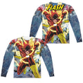 JLA - Police Line (Front - Back Print) L - S Adult Poly Crew product image 1