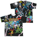 JLA - Crisis Variant (Front - Back Print) Youth Short product image 1