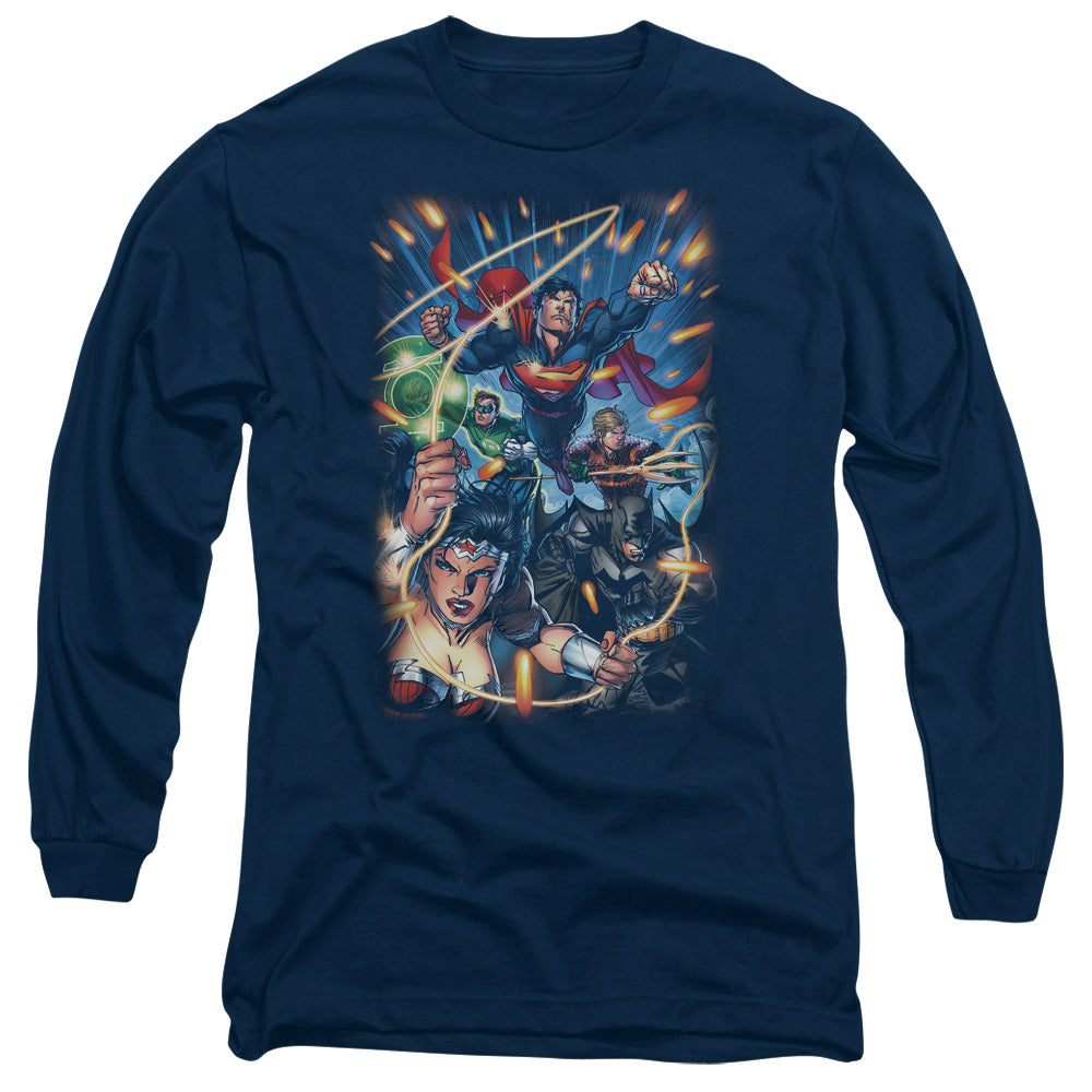 JLA - Under Attack Adult Long Sleeve product image 1