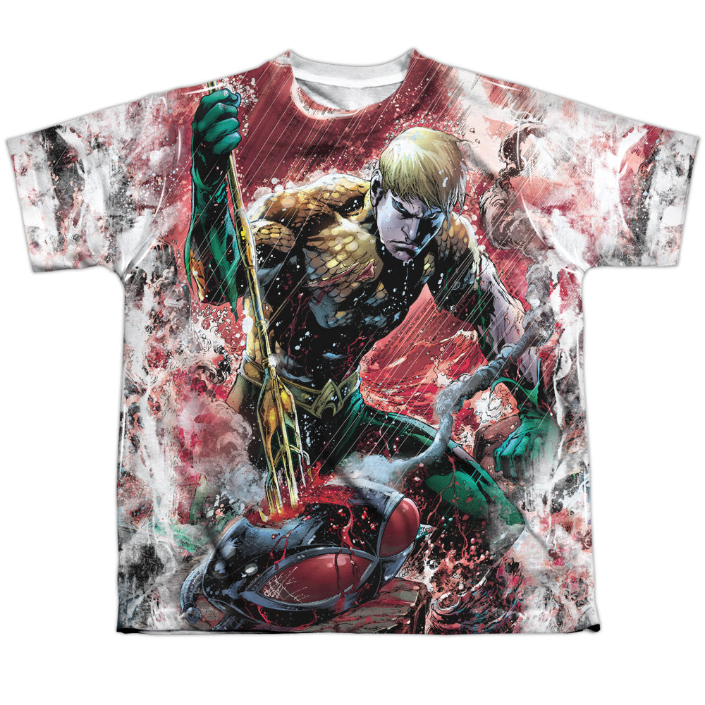 JLA - Aquaman Vs Manta Youth Short Sleeve 100% Poly product image 1