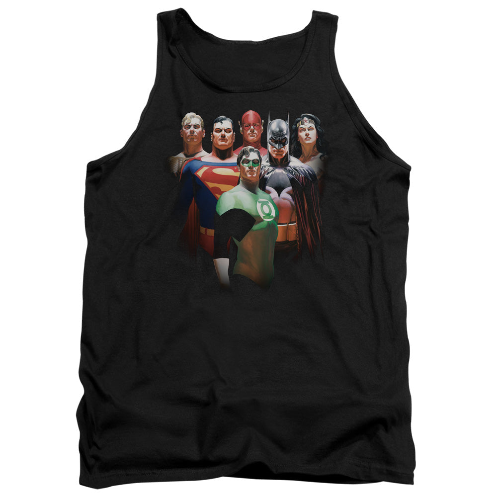 JLA - Roll Call Adult Tank Top