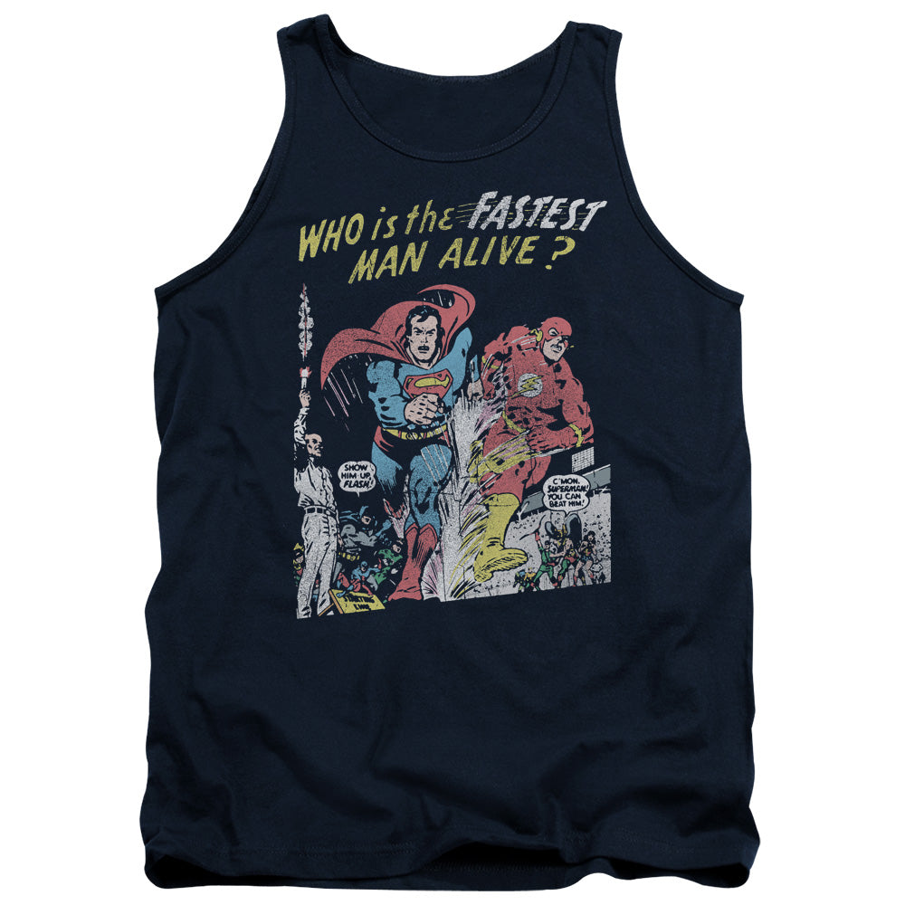 JLA - Fastest Man Adult Tank Top