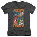 JLA - Hero Mashup Adult Slim Fit V Neck Cotton product image 1