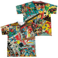 JLA - Classic Collage (Front - Back Print) Youth Short product image 1