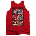 JLA - Rough Panels Adult Tank Top