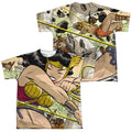JLA - Minotaur Battle (Front - Back Print) Youth Short product image 1