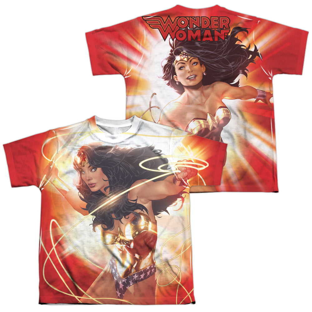 JLA - Wonder Glow (Front - Back Print) Youth Short Sleeve product image 1