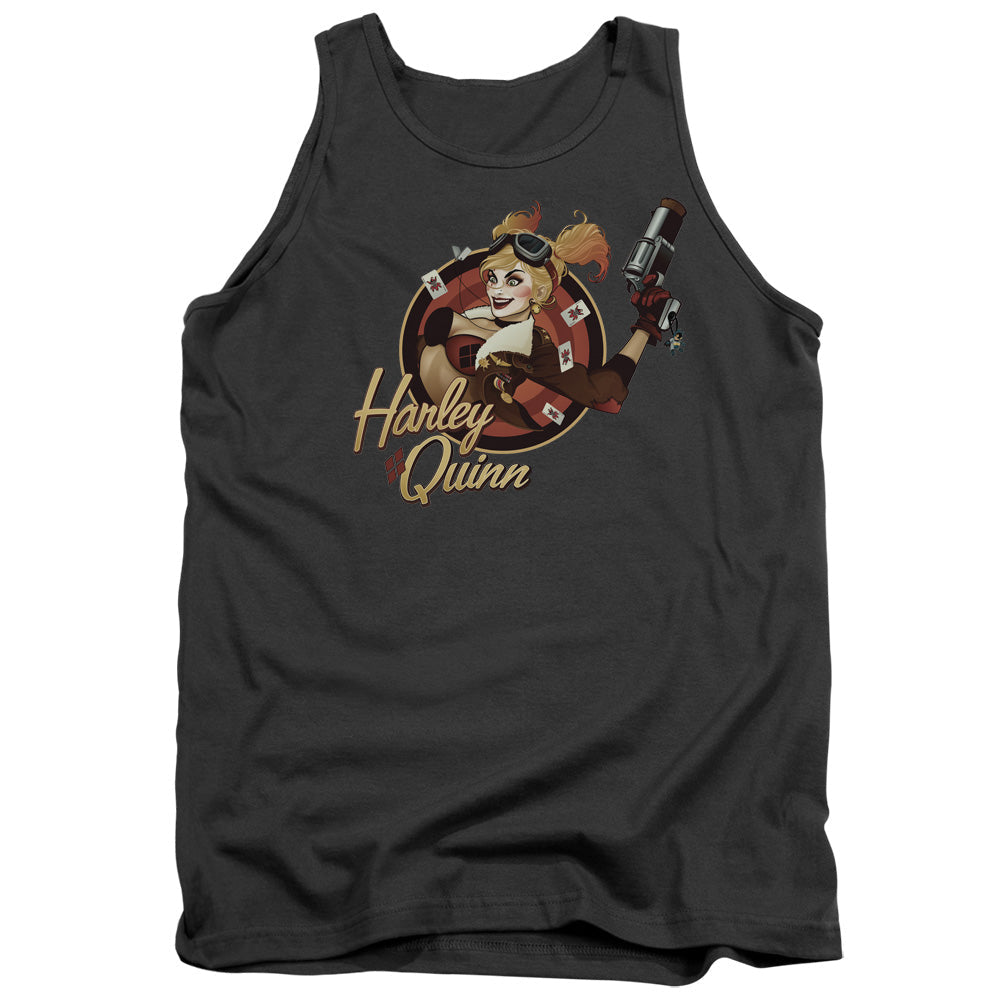 JLA - Harley Bomber Adult Tank Top