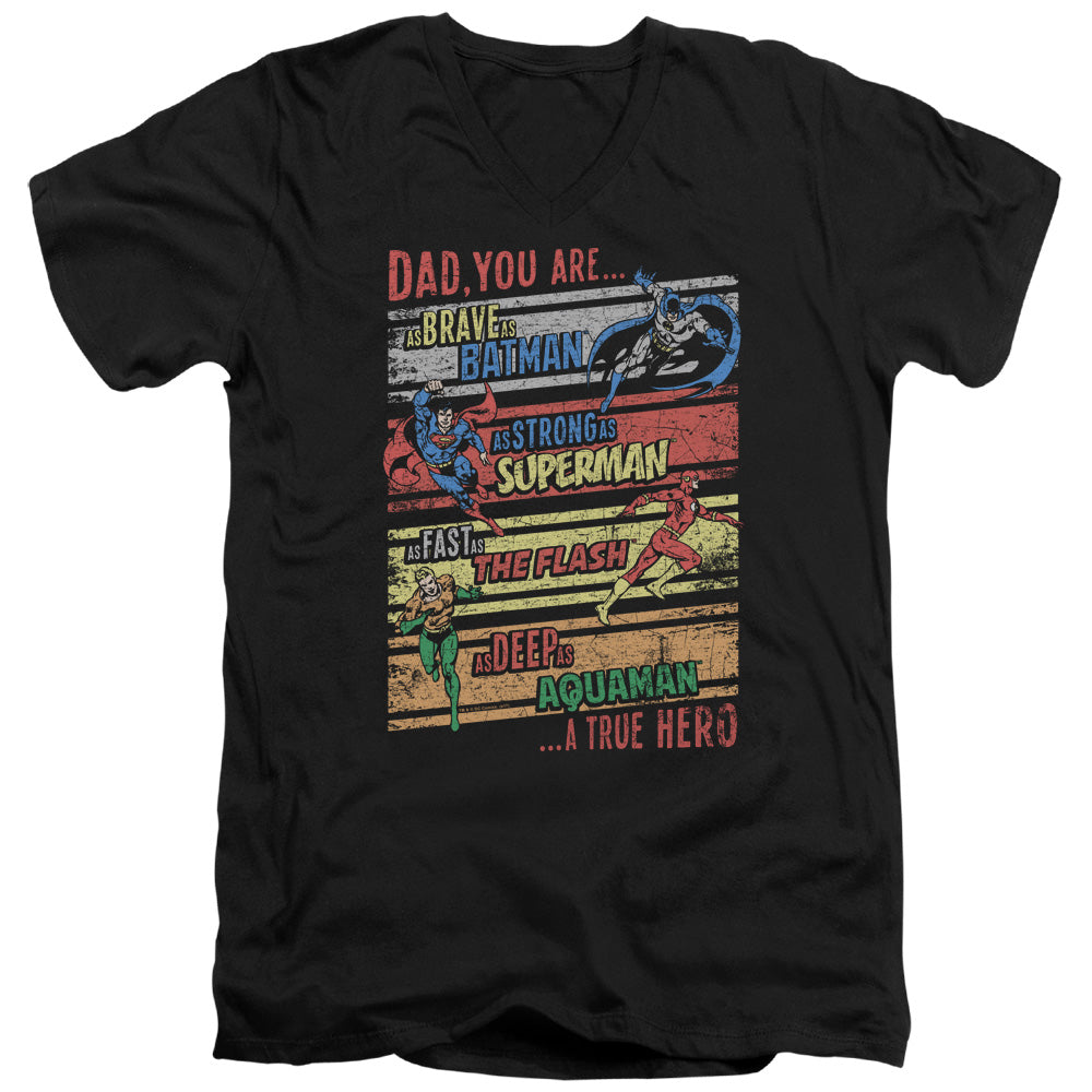 JLA - A True Hero Adult Slim Fit V Neck Cotton product image 1
