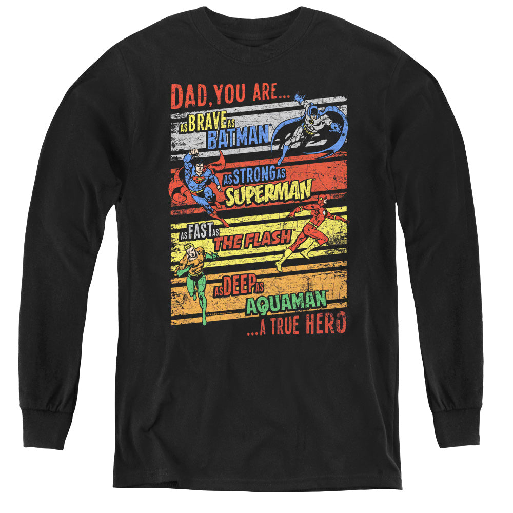 JLA - A True Hero L - S Youth product image 1
