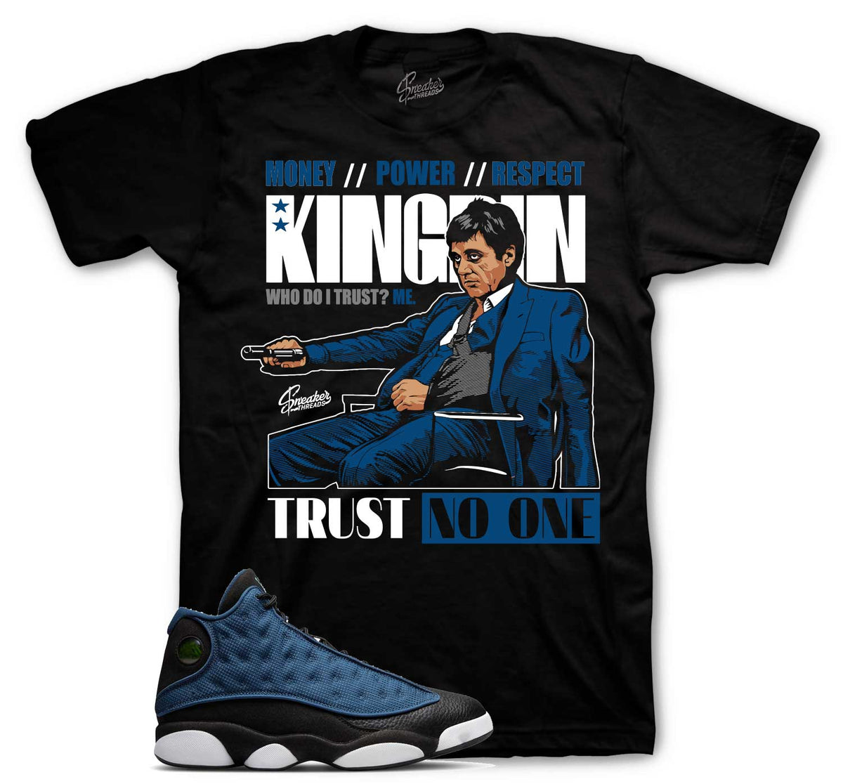 Retro 13 Navy Trust Issues Shirt