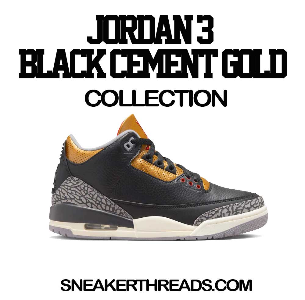 Retro 3 Cement Gold Money Mike Shirt