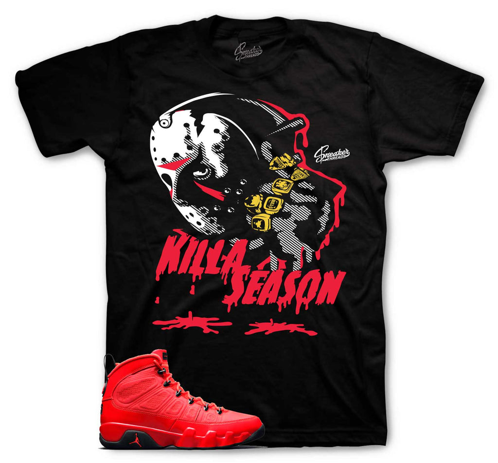 Retro 9 Chile Red Killa Season Shirt