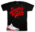 Retro 3 Fire Red  ST Drip Shirt