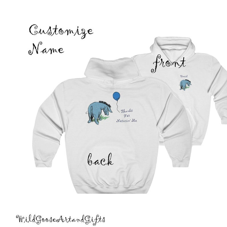 Custom Eeyore Hoodie: Classic Winnie the Pooh Pullover (S-5XL)