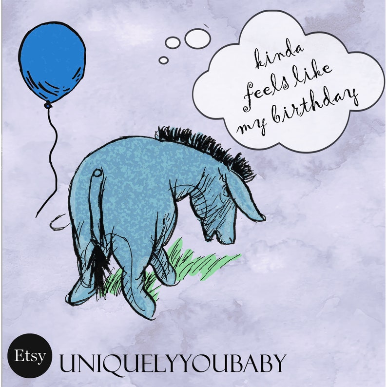 Custom Eeyore Hoodie: Classic Winnie the Pooh Pullover (S-5XL)
