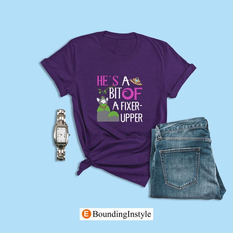 Disney Frozen Shirt, He's a bit of a Fixer-Upper, Princess Anna Cosplay, Trolls Shirt, Disney Couple Shirts, Engagement Gifts, Wedding Shirt