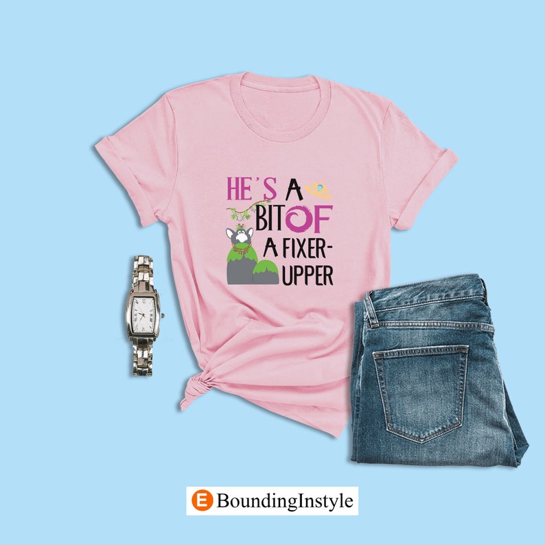 Disney Frozen Shirt, He's a bit of a Fixer-Upper, Princess Anna Cosplay, Trolls Shirt, Disney Couple Shirts, Engagement Gifts, Wedding Shirt