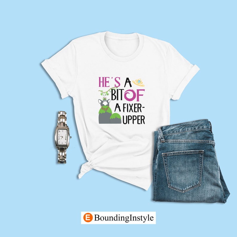 Disney Frozen Shirt, He's a bit of a Fixer-Upper, Princess Anna Cosplay, Trolls Shirt, Disney Couple Shirts, Engagement Gifts, Wedding Shirt
