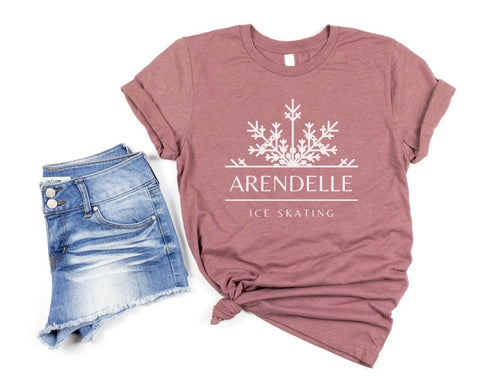 Arendelle Ice Skating Shirt | Minimalist Frozen Inspired Shirt | Winter Style | Disney Inspired | Frozen Park Day Tee