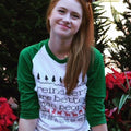 Frozen Shirt- Reindeer are Better than People -Sven and Kristoff Disney Christmas Raglan Shirt